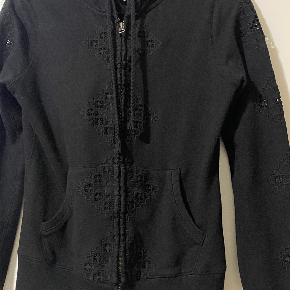 Lucky Brand Knit Wear Zip Up Hoodie - Picture 2 of 4